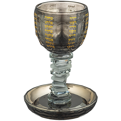 Crystal Kiddush Cup 16 cm contain 100ml / 3.4oz