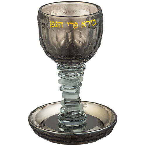 Crystal Kiddush Cup 16 cm contain 100ml / 3.4oz