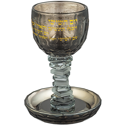 Crystal Kiddush Cup 16 cm contain 100ml / 3.4oz