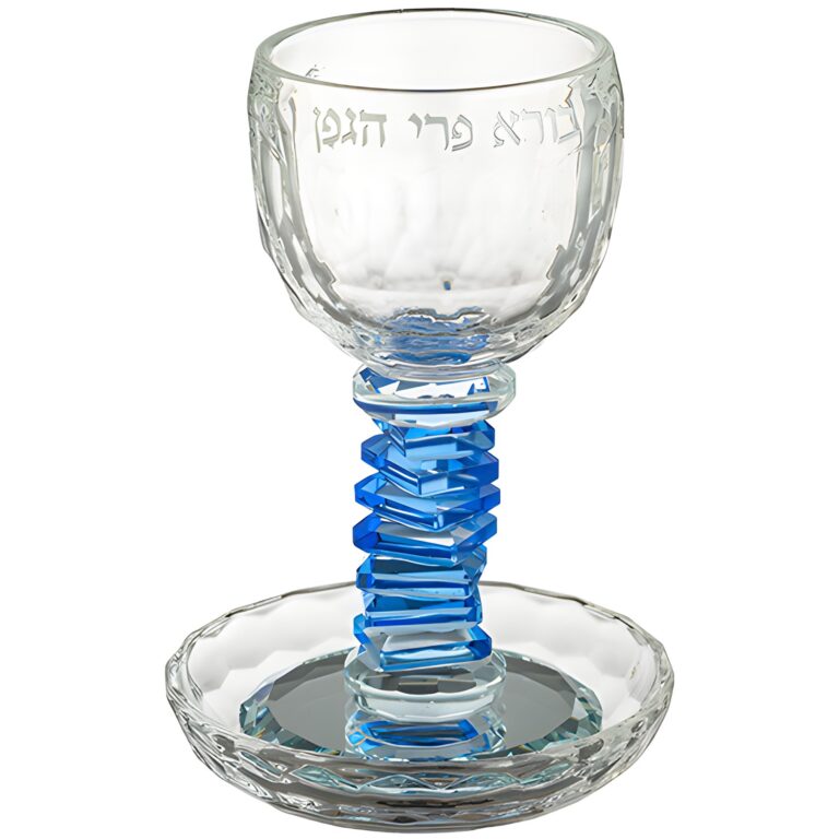 Crystal Kiddush Cup 16 cm Contain 100ml // 3.4oz