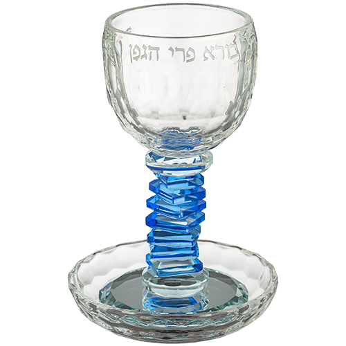 Crystal Kiddush Cup 16 cm contain 100ml / 3.4oz