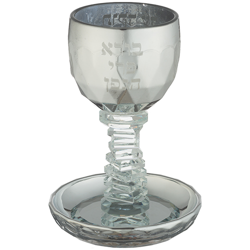 Crystal Kiddush Cup 16 cm contain 100ml / 3.4oz