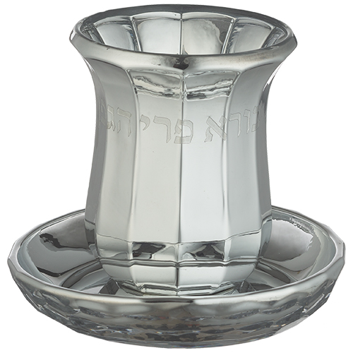 Crystal Kiddush Cup 9 cm- without stem contain 100ml / 3.4oz