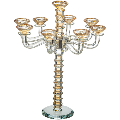 Crystal 9 Branch Candlesticks 42 cm