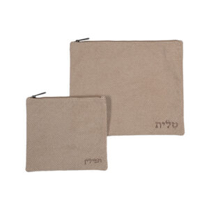 סט טלית תפילין בד דמוי פשתן 3629 ס"מ