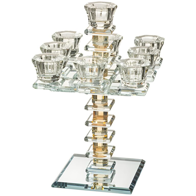 Crystal 9 Branch Candlesticks 24 cm
