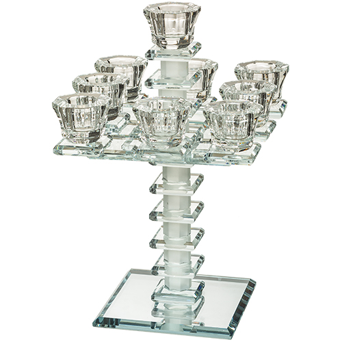 Crystal 9 Branch Candlesticks 24 cm