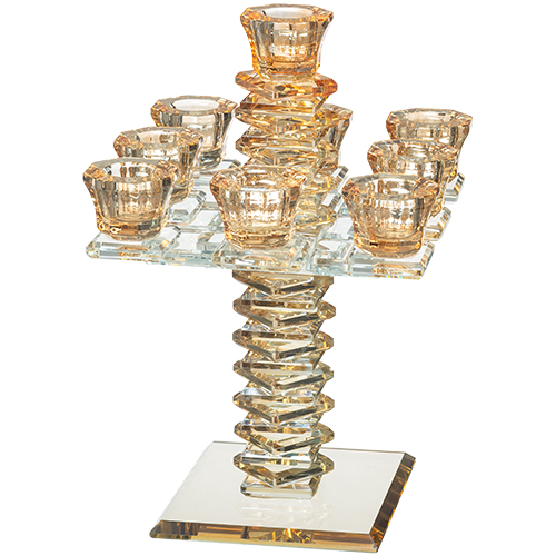 Crystal 9 Branch Candlesticks 24 cm