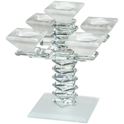 Crystal 5 Branch Candlesticks 20 cm