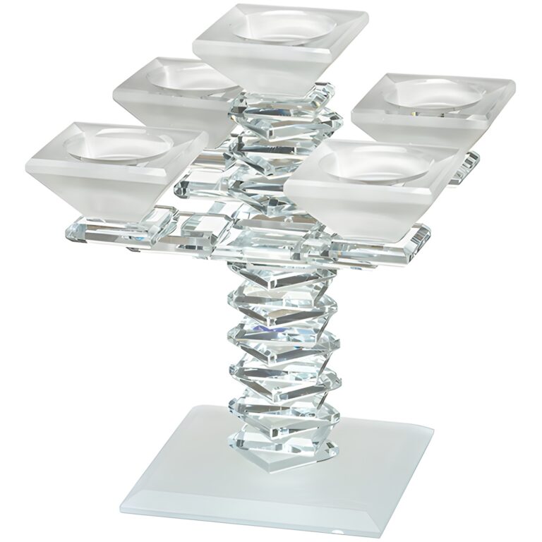Crystal 5 Branch Candlesticks 20 cm