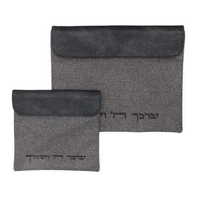 סט טלית תפילין מבד פשתן 36*29 ס"מ