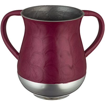 Aluminium Washing Cup 13 cm - Maroon
