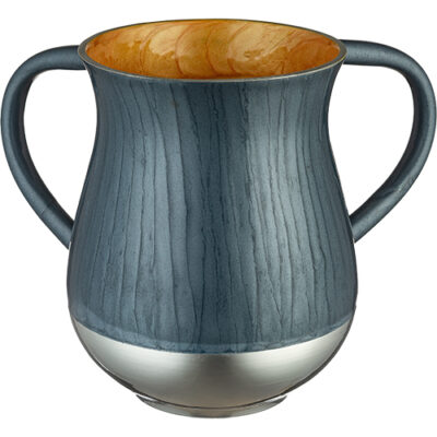 Aluminium Washing Cup 13 cm - Dark Gray - Blue