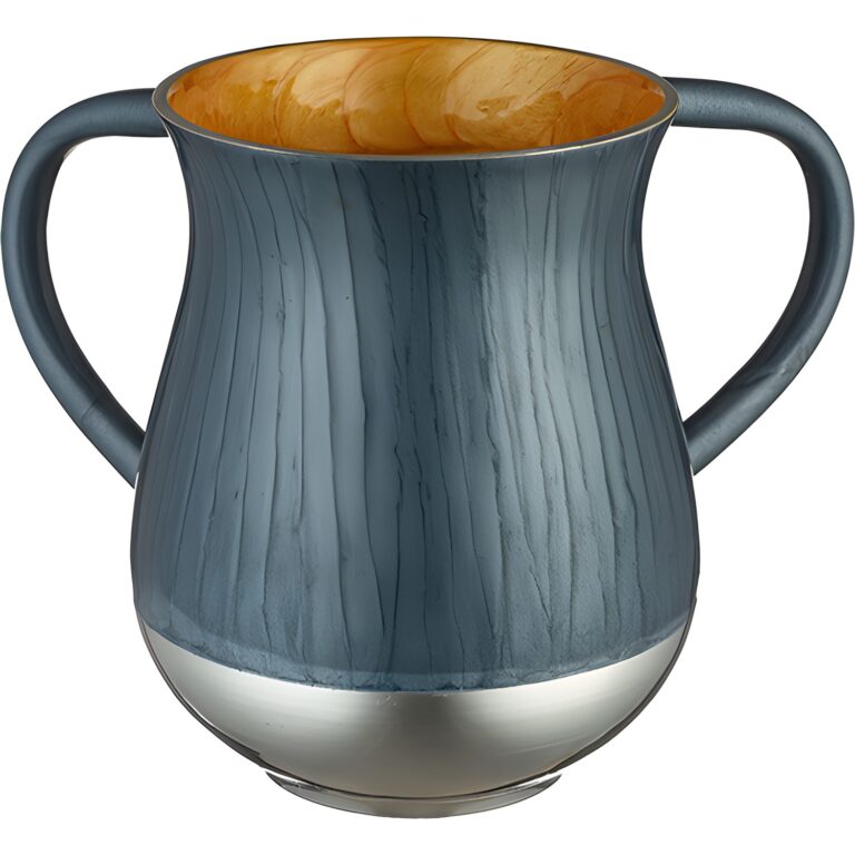 Aluminium Washing Cup 13 cm - Dark Gray - Blue