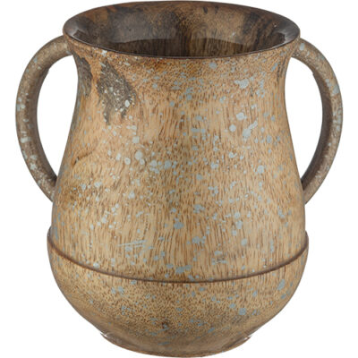Mango Wood Handmade Washing Cup 14 cm