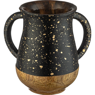 Mango Wood Handmade Washing Cup 12 cm