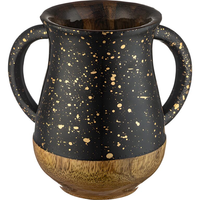 Mango Wood Handmade Washing Cup 12 cm