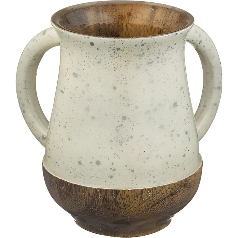 Mango Wood Handmade Washing Cup 12 cm
