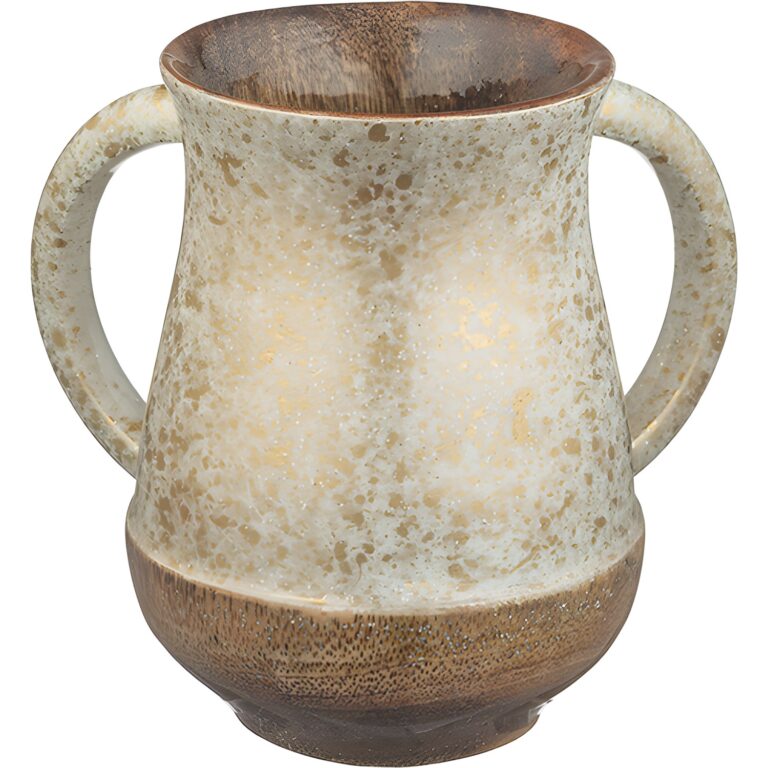 Mango Wood Handmade Washing Cup 12 cm
