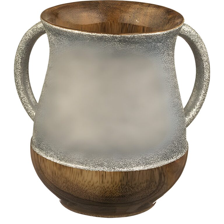 Mango Wood Handmade Washing Cup 14 cm