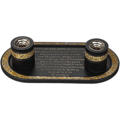 Polymer Set Tray and Candlesticks