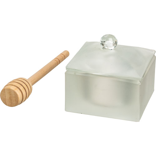 Elegant Crystal Honey Dish 7 cm