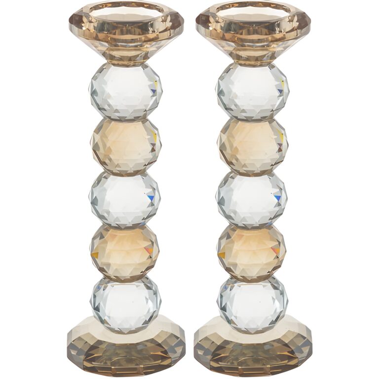 Pair of Crystal Candlesticks