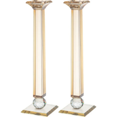 Crystal Candlesticks 34 cm