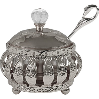 Metal Filigreen Honey Dish