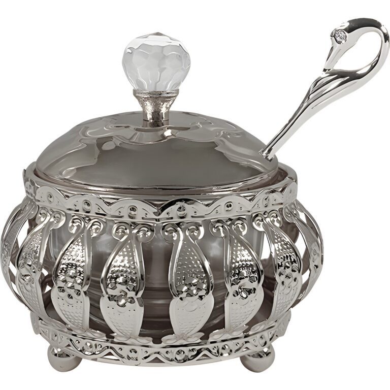 Metal Filigreen Honey Dish