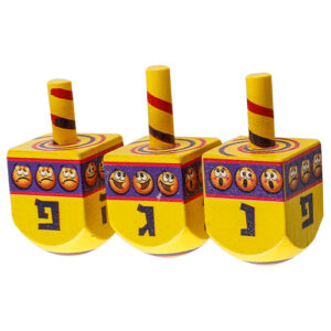 סביבון עץ 4.5 ס"מ נ.ג.ה.פ צבעים שונים 50 יח