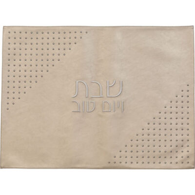 כיסוי חלה דמוי עור 61*45 ס"מ - זהב