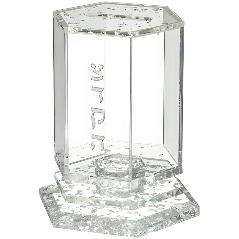 Acrilic Tzedakah box 12*8 cm
