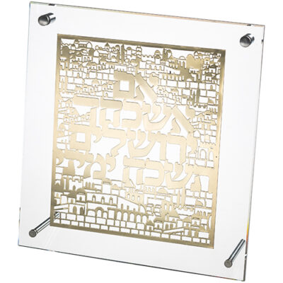 Lucite Frame with Plate 24*23 cm