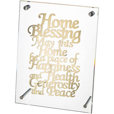 Lucite Frame with Plate 25*19 cm