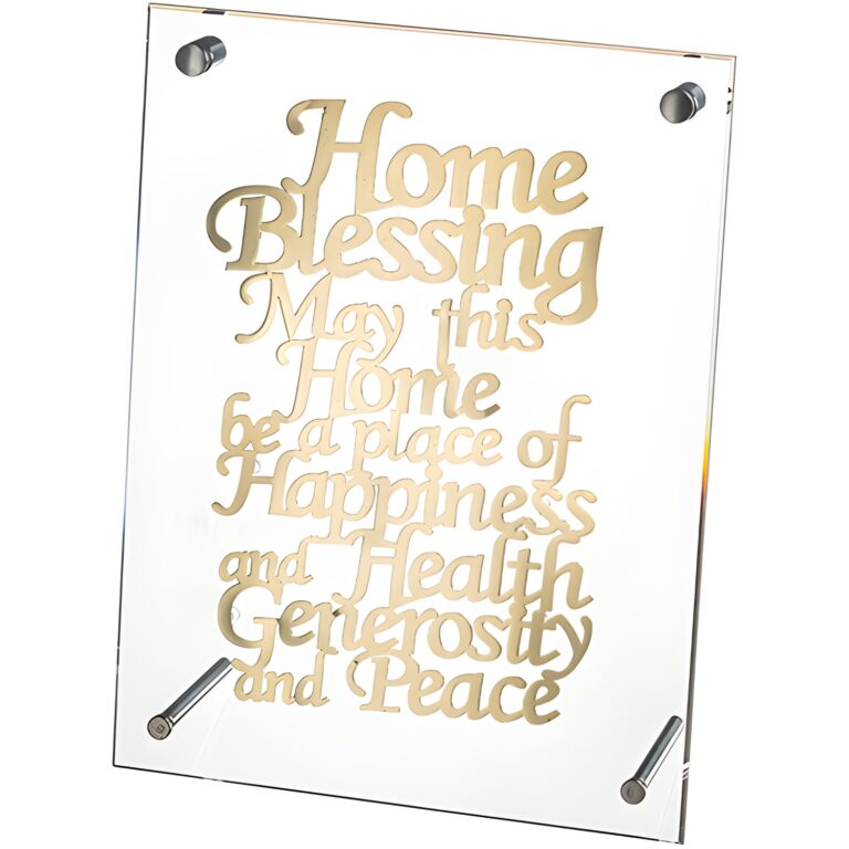 Lucite Frame with Plate 25*19 cm