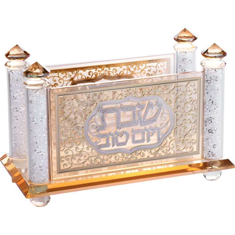Crystal Napkin Holder with Metal Plate 10*17 cm