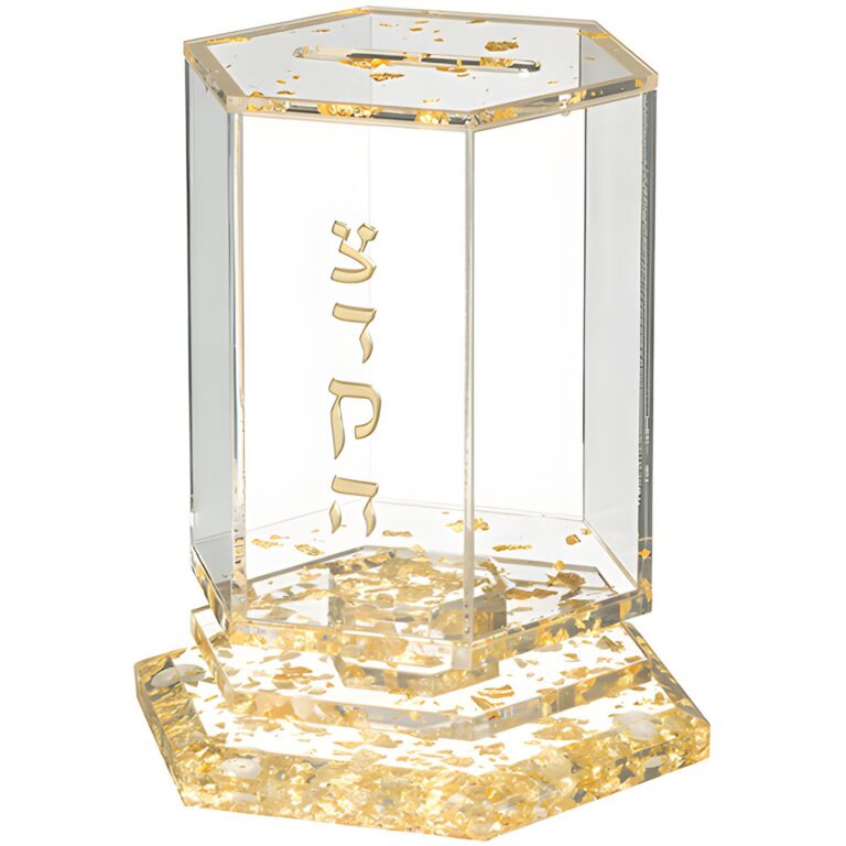Acrilic Tzedakah box 12*8 cm