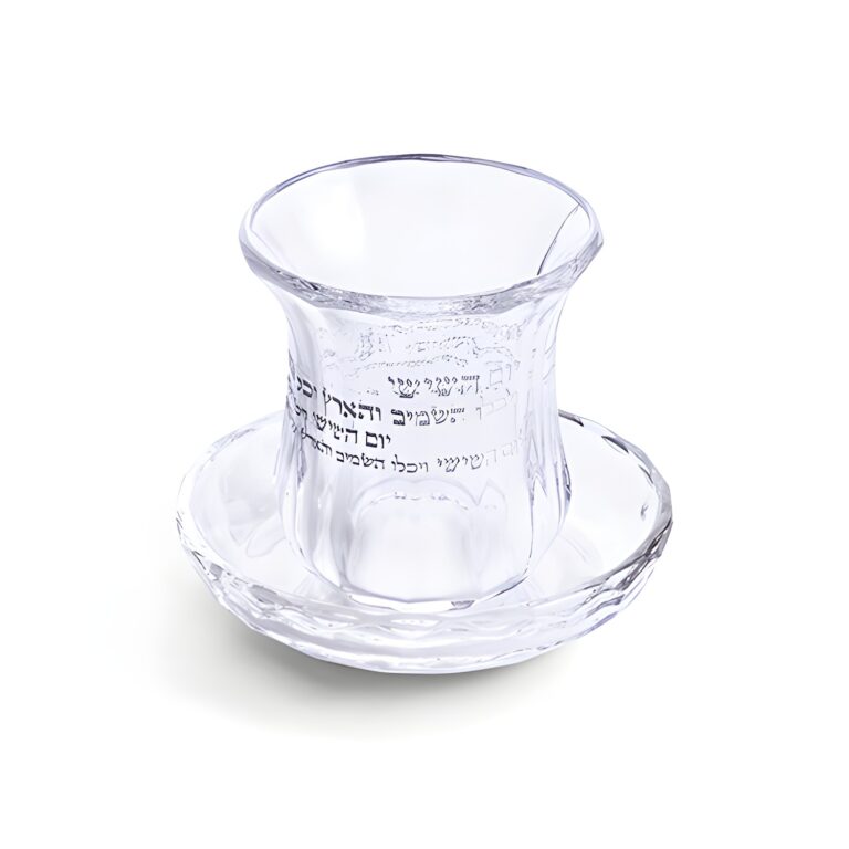 גביע קידוש קריסטל ללא רגל 11 ס"מ מכיל 100 מ"ל