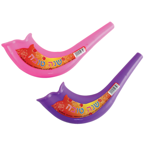 שופר פלסטיק צבעוני 18 סמ 21643