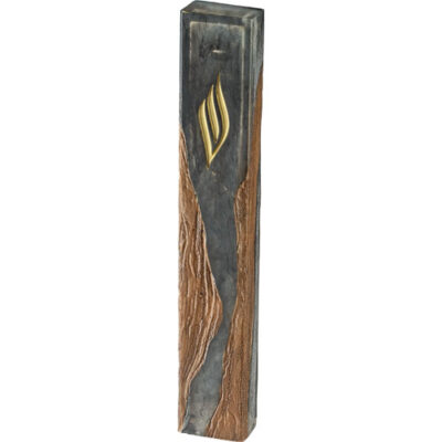 Polymer Epoxy Mezuzah 25 cm - Black