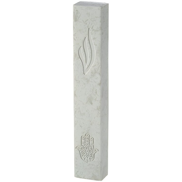 Bright Concrete-like Polymer Mezuzah 15 cm