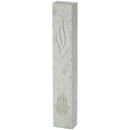 Bright Concrete-like Polymer Mezuzah 20 cm