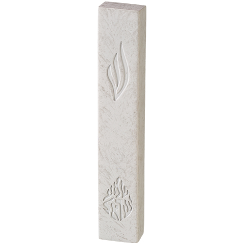 Concrete-like Polymer Mezuzah 15 cm