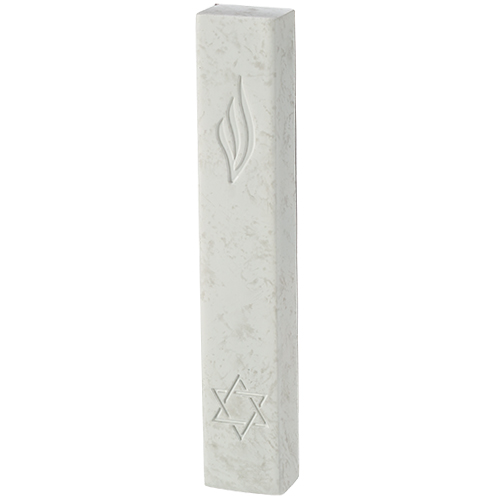 Concrete-like Polymer Mezuzah 15 cm