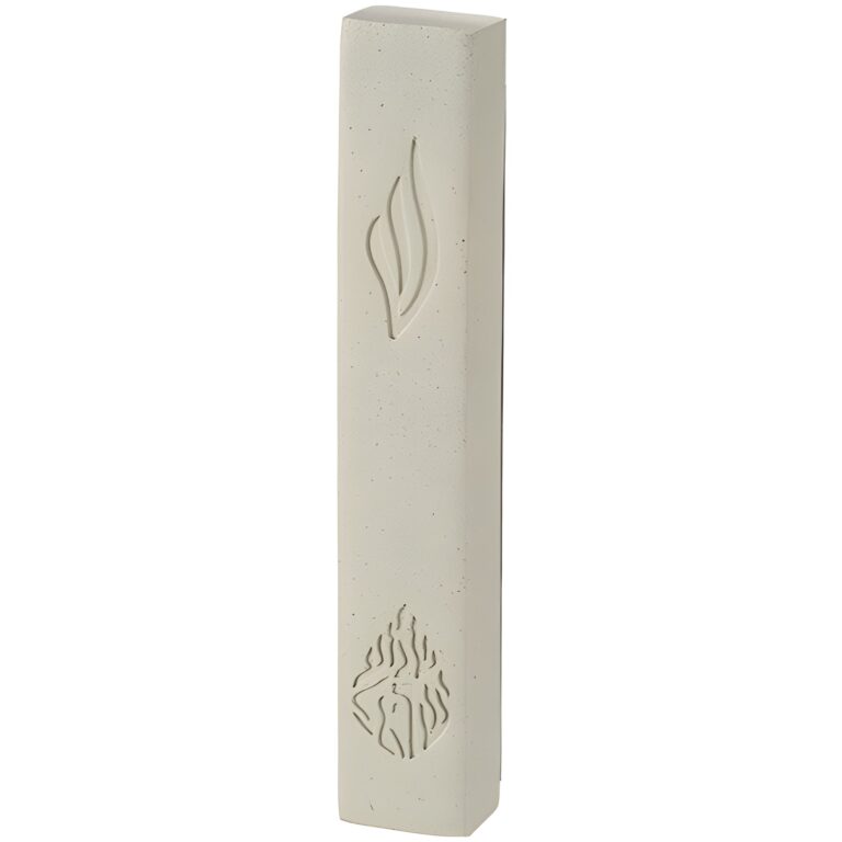 Concrete-like Polymer Mezuzah 15 cm
