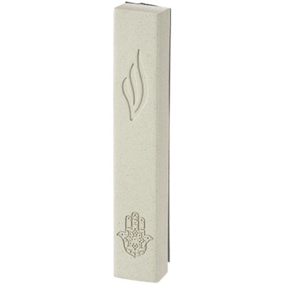 Concrete-like Polymer Mezuzah 20 cm