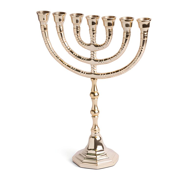 Menora Nickel Finish 28 cm
