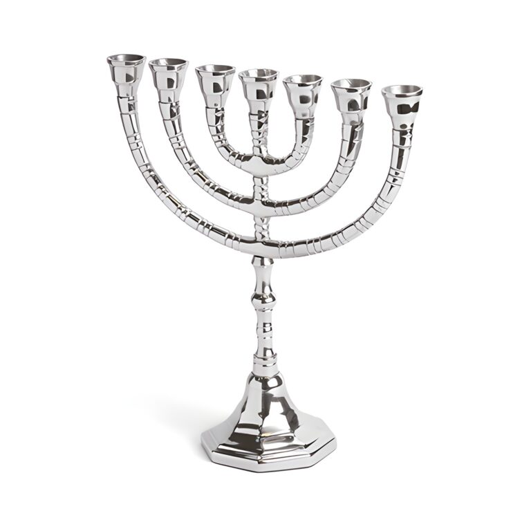 Menora Nickel Finish 24 cm