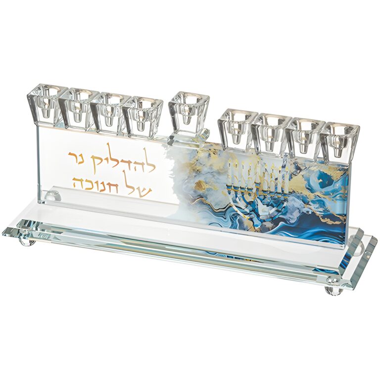 Elegant Crystal Menorah 13*10cm